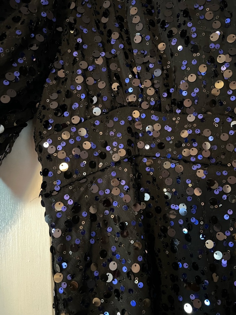 City Chic Scattered Glow Royal Purple Sequin Dress NWT - Picture 8 of 12